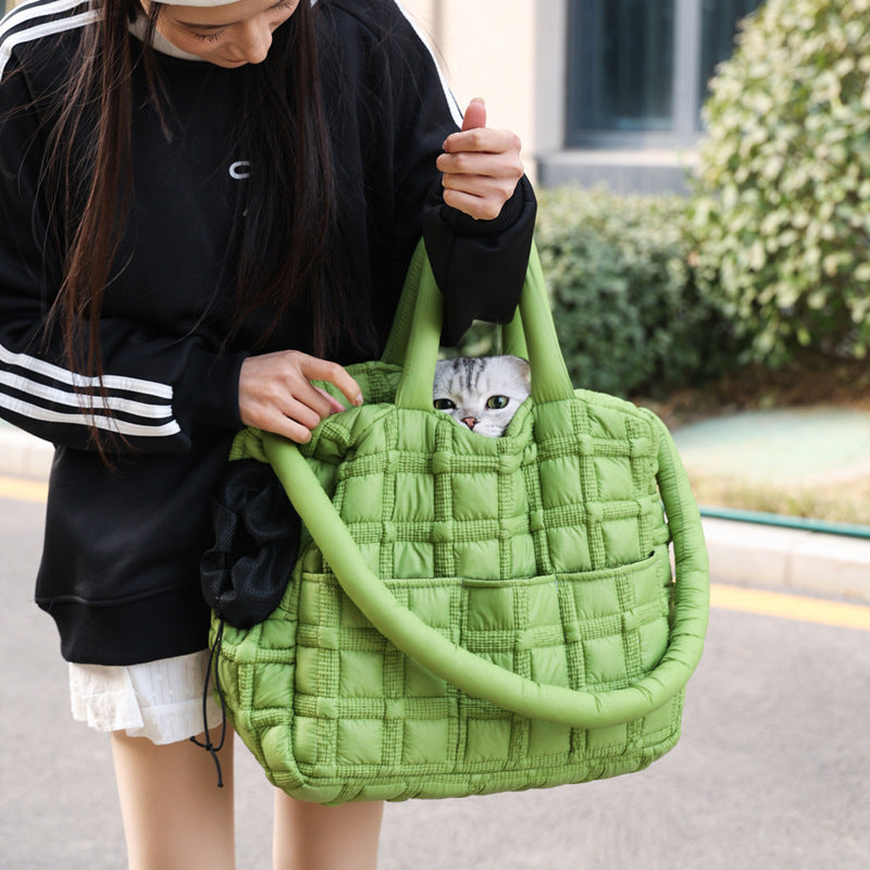 Soft & Foldable Pet Carrier: Waterproof, Lightweight For Cats & Small Dogs