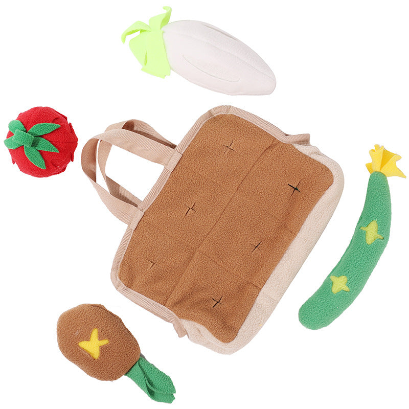 Amazon Pet Dog Vegetable Basket Toys Educational Play Decompression Tibetan Food Training Game Interactive Sniffing Pad