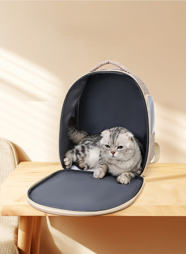 Large Capacity Cat Backpack Carrier - Foldable & Portable Pet Travel Bag