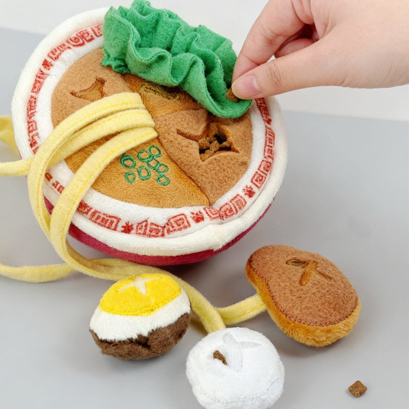 Adorable Ramen Bowl Snuffle Toy: Fun Mental Enrichment for Dogs