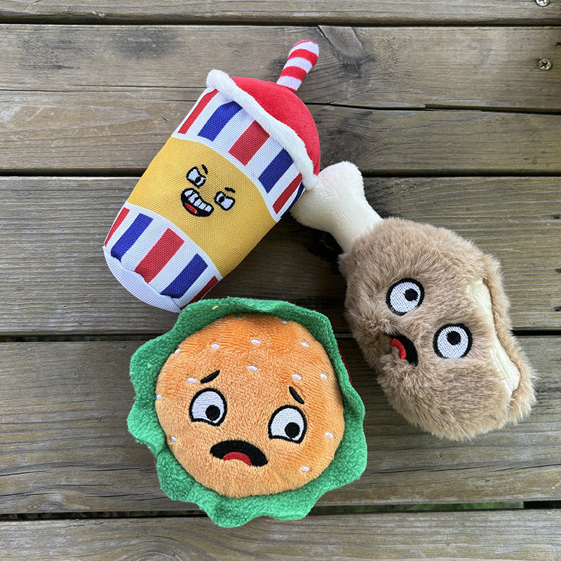 Dig & Discover Fast Food Bag | Squeaky Treat-Dispensing Toy