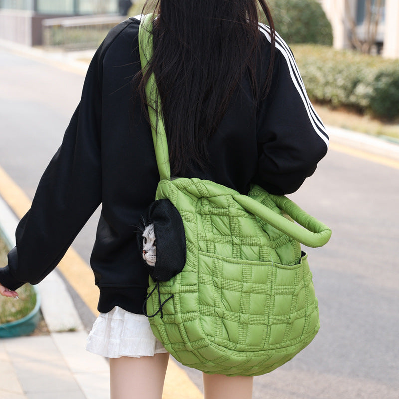 Soft & Foldable Pet Carrier: Waterproof, Lightweight For Cats & Small Dogs