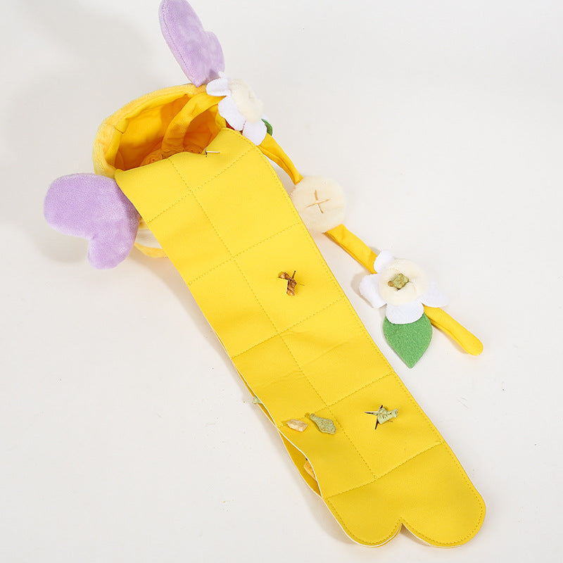 Korean version of creative vocalization, Tibetan food, honey jar, sniffing toys, foreign trade pets, digging out music, sounding plush toys