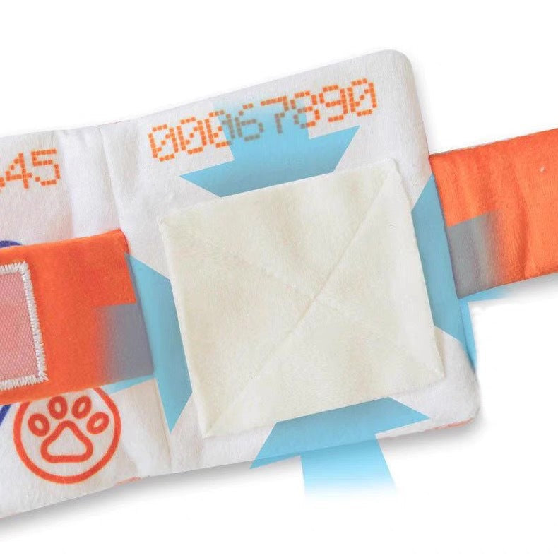 Plush Passport Holder Dog Toy: Snuffle & Crinkle Enrichment