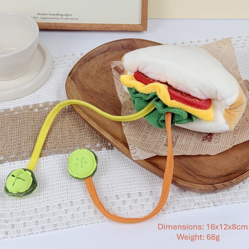 Adorable Sandwich Snuffle Toy: Fun Mental Enrichment for Dogs