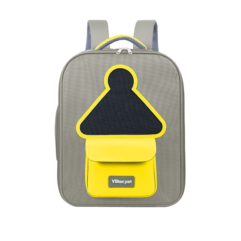 Expandable Ventilated Carrier Backpack For Dogs & Cats