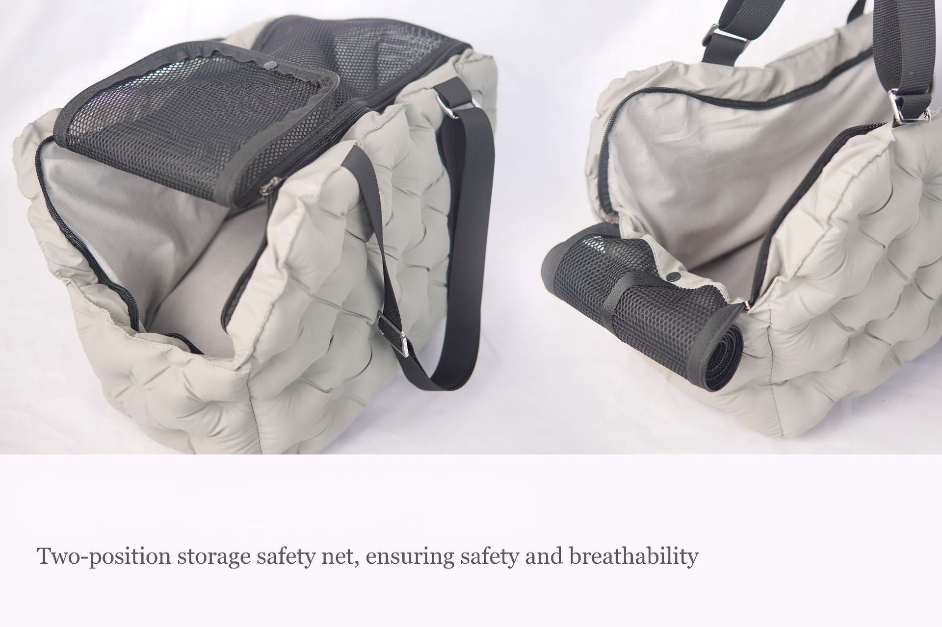 Insulated Puffer Pet Carrier For Small Dogs & Cats - Fashion-Forward, Lightweight, Warm & Ultra-Cozy