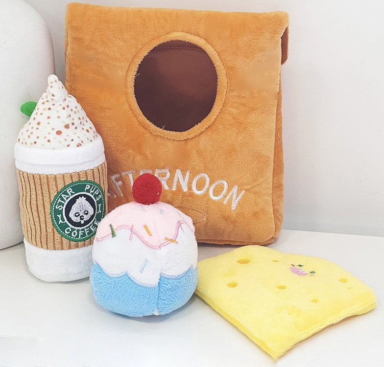 Deluxe Afternoon Tea Set: Interactive Hide & Seek Snuffle Toy for Dogs & Cats
