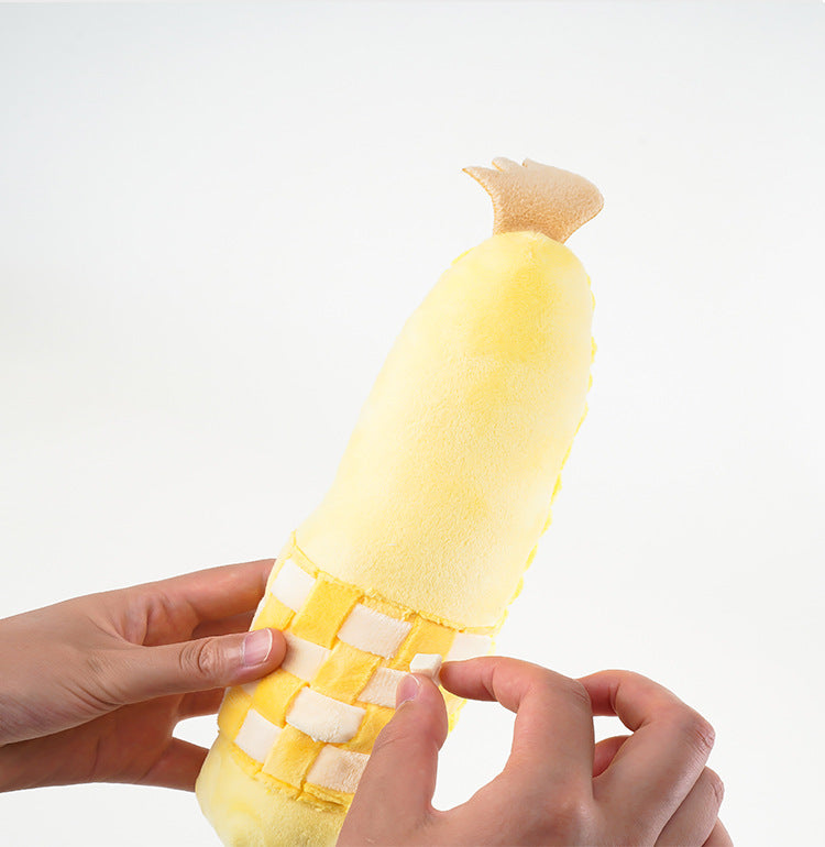 Crinkle & Squeak Vegetables: Interactive Snuffle Toy for Dogs & Cats