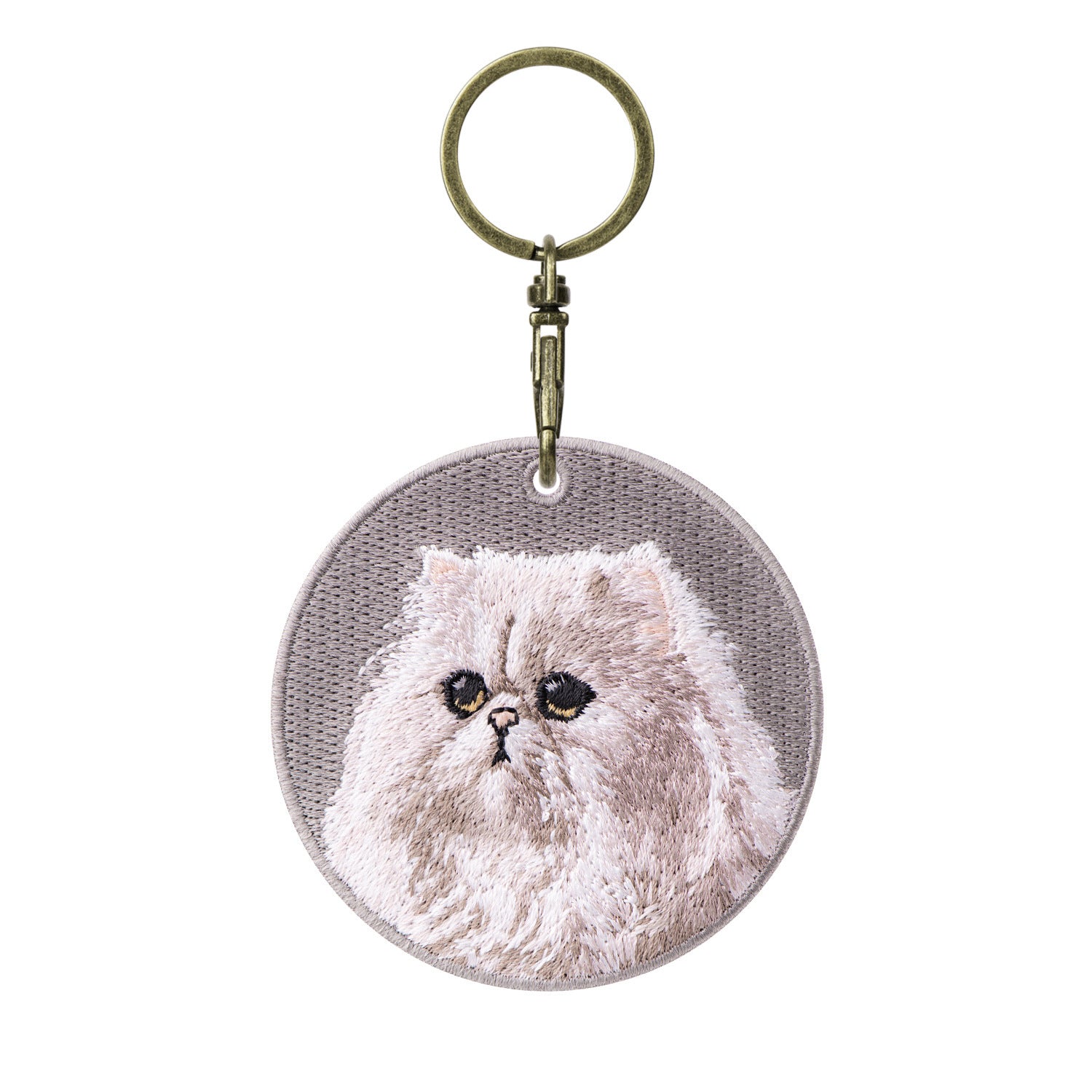 Double-sided Embroidery Patch Key Chain - Cats