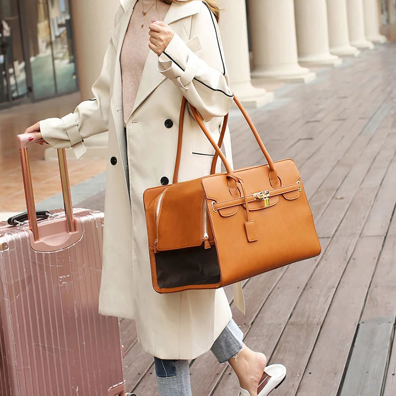 The Barkin Bag - Luxury Designer PU Leather Pet Carrier For Small Dogs & Cats: Premium Travel & Fashion Tote