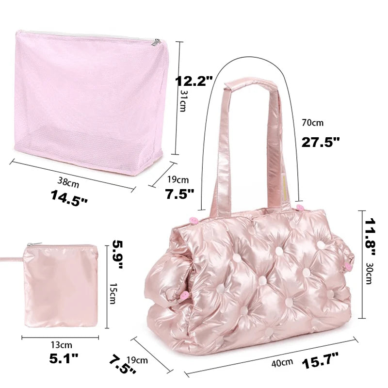 Korean Style Plush Dog Carrier Tote Bag For Small Breeds Dogs & Cats