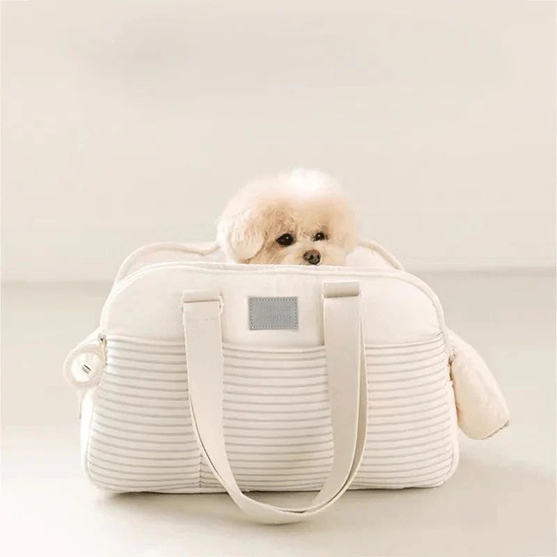 Lightweight Pet Carrier For Dogs & Cats - Warm, Breathable Mesh Shoulder Bag