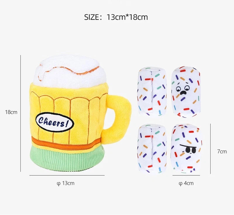 Interactive Crinkle Paper Beer Cup Pet Toy