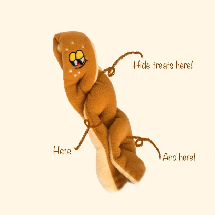 Pretzel Twist Snuffle Toy for Dogs & Cats